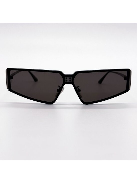 NEW BALENCIAGA BB0192S 001 SUNGLASSES BLACK SHIELD UNISEX EYEWEAR BALENCIAGA main image 4
